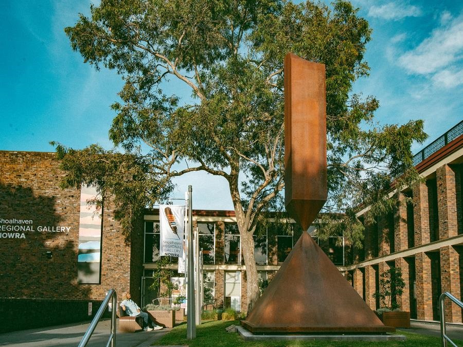 Broken obelisk installation view